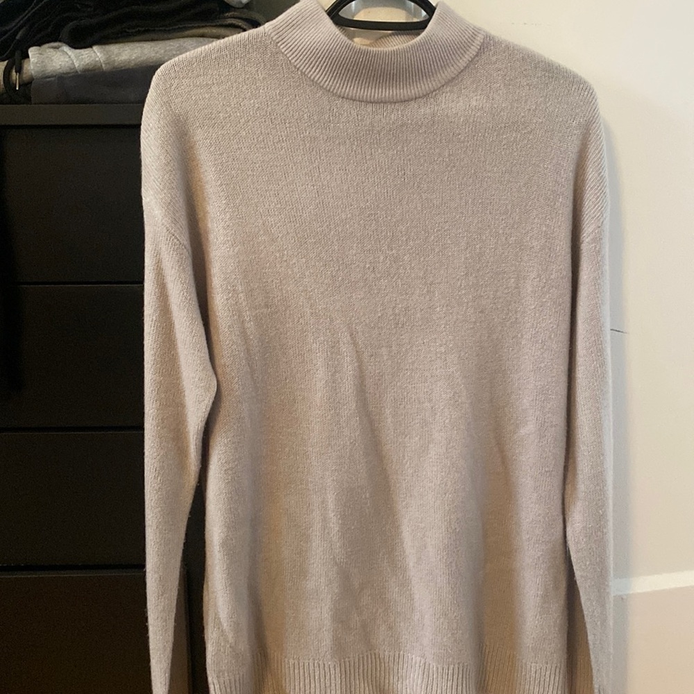 Gray Turtleneck Sweater